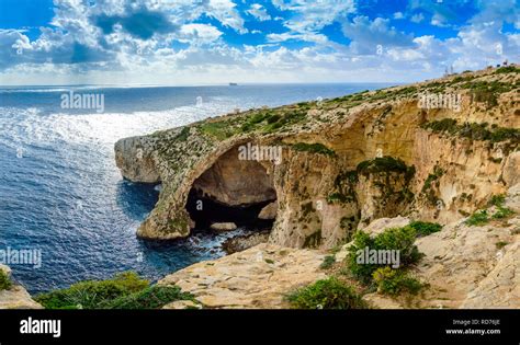 Blue Grotto Malta Natural Stone Arch And Sea Caves Phantastic Sea
