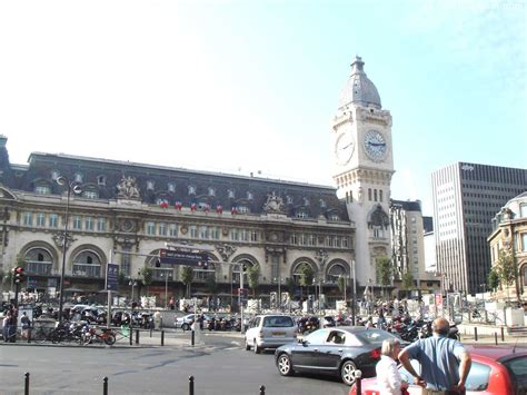 Gare De Lyon Train Station Building Front Paris By Train