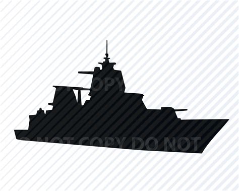 Battleship Clipart Battleship Outline Svg Navy Svg Dxf Battleship Files
