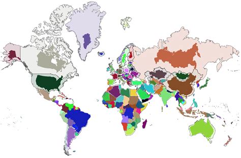World Map Shows Actual Size Countries United States Map