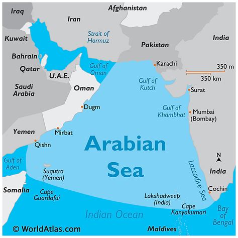 Arabian Sea On World Map