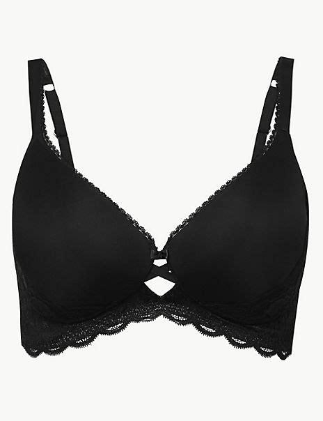 Perfect Fit Non Wired Longline Plunge Bra A E Mands Collection Mands