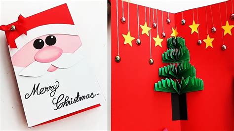 Diy Christmas Pop Up Cardshandmade Christmas Greeting Cards Youtube