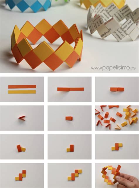 Cómo Hacer Pulseras De Papel Pulseras De Papel Tutorial De Origami