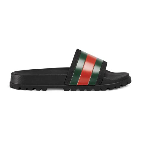 Gucci women's jolie matelassé double g slide sandals. Lyst - Gucci Web Slide Sandal in Black for Men