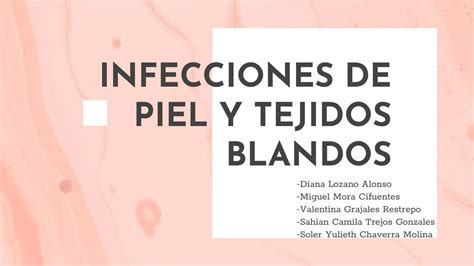 Infecciones De Piel Y Tejidos Blandos Soler Molina Udocz