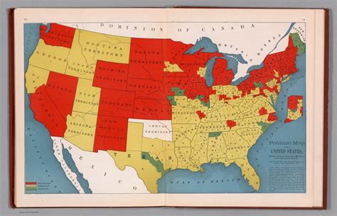 Political Map Of The United States David Rumsey Historical Map