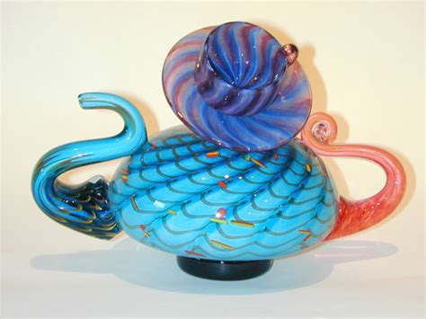 Art Glass Teapot By Christian Thirion From Kelasa Glass Gallery On