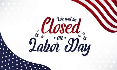 Closed On Labor Day Stock Illustration Download Image