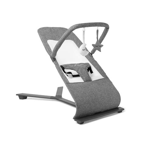 Baby Delight Go With Me Alpine Deluxe Portable Bouncer In Charcoal