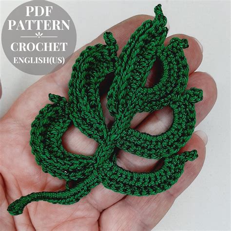 Pattern Crochet Leaf Crochet Leaves Applique Crochet Patte Inspire