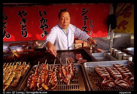 What makes japanese street food so special? Picture/Photo: Street food for sale. Himeji, Japan
