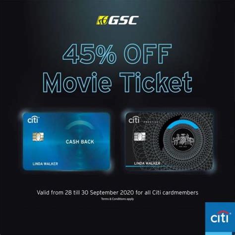 But i got billed for the tickets which i claim dispute with citibank as my paypal tied with them.my iphone is jb. GSC Movie Ticket 45% OFF Promotion with Citibank Card (28 ...