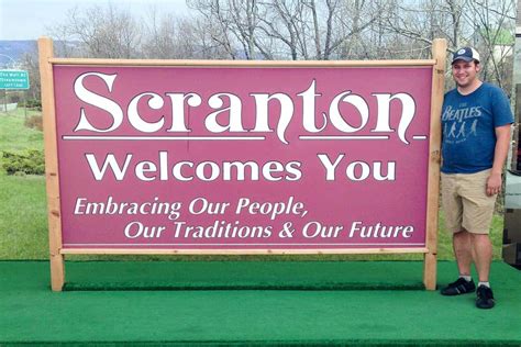 Where Is The Scranton Welcomes You Sign From The Office