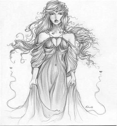 Afbeeldingsresultaat Voor Goddess Drawing Aphrodite Art Greek