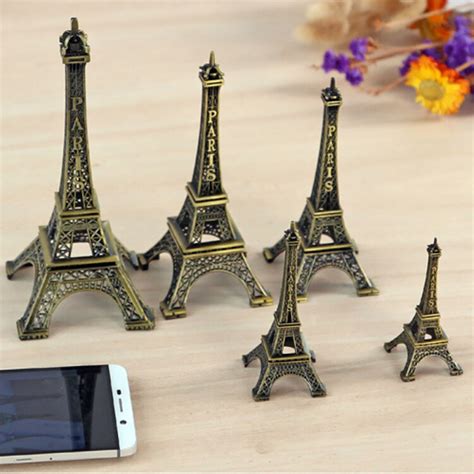 Metal Art Crafts Paris Eiffel Tower Model Figurine Souvenirs Shopee