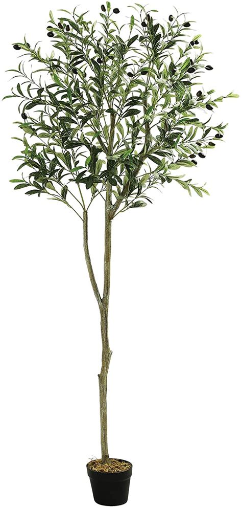 Viagdo Artificial Olive Tree Plant 72in6ft Potted Olive