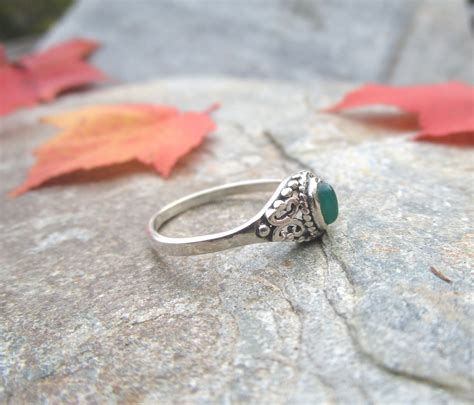 Picturesquely Decorated Ring In 925 Silver With Small Etsy