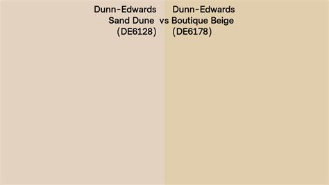 Dunn Edwards Sand Dune Vs Boutique Beige Side By Side Comparison