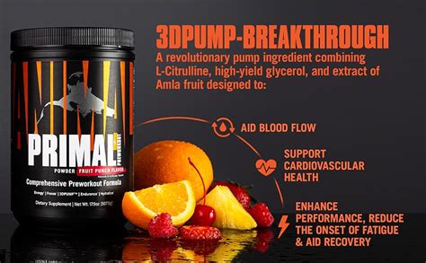 Animal Primal Muscle Hydration Preworkout Powder Contains Beta