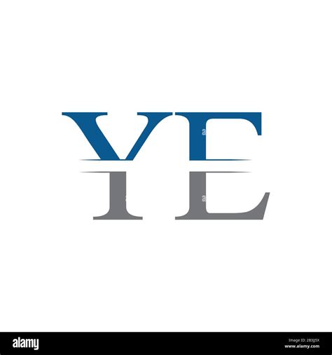 Plantilla Inicial Del Vector De Diseño Del Logotipo Ye Ilustración