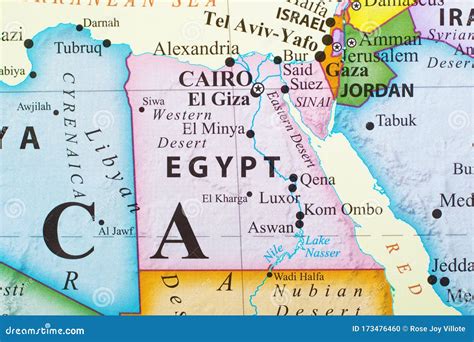 Map Of Egypt Stock Photo Image Of Explore Country 173476460