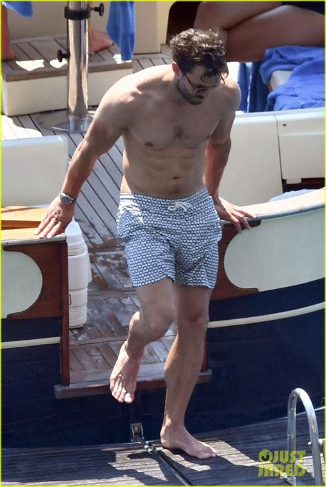 Jamie Dornan Shows Off His Chiseled Shirtless Body While Relaxing With Wife Amelia In Italy