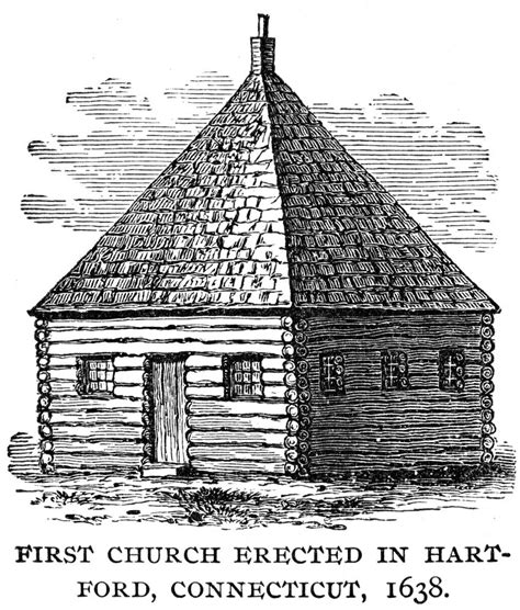 Posterazzi Connecticut Church 1638 Nthe First Church Erected In