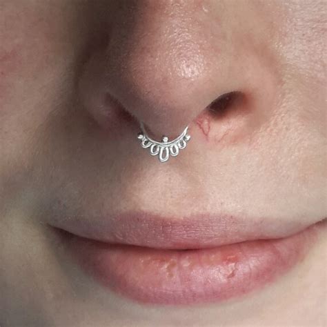 Small Septum Ring Indian Body Jewelry Cute By Catscuriosityshop