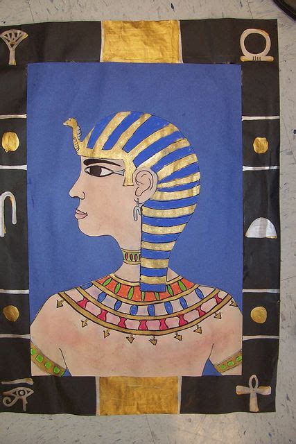 Egyptian Inspired Self Portraits Egyptian Art Art Lessons Ancient