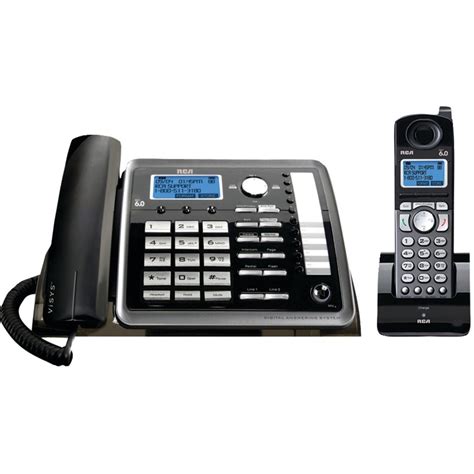 Rca 25255re2 Dect60 2 Handset 2 Line Landline Telephoneblack