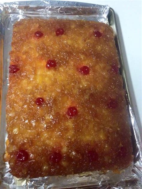Sprinkle brown sugar evenly in pan. Yummy Pineapple upside down cake with crushed pineapples ...