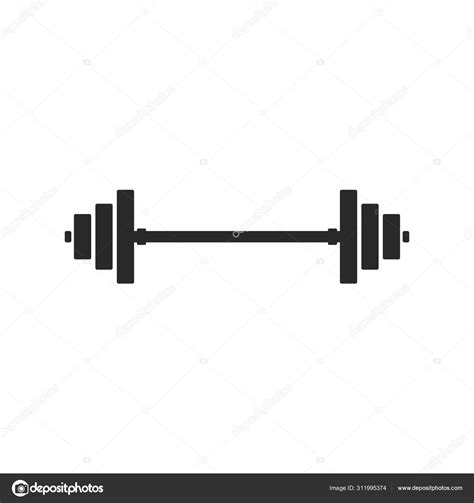 Barbell Dumbbell Gym Icon Logo Template Gym Badge Fitness Logo Stock