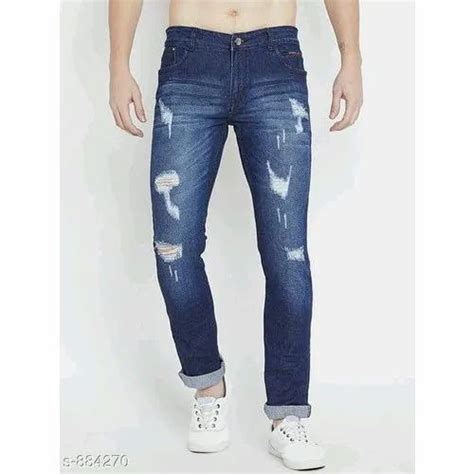 Comfort Fit Mens Rough Denim Jeans Waist Size 28 Rs 550piece Id