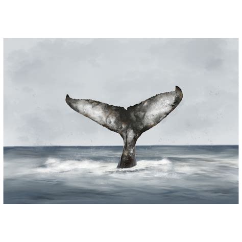 Humpback Whale Tail Digital Download Ocean Art Baleen Whale Tail Art Beach Art Aquatic Art