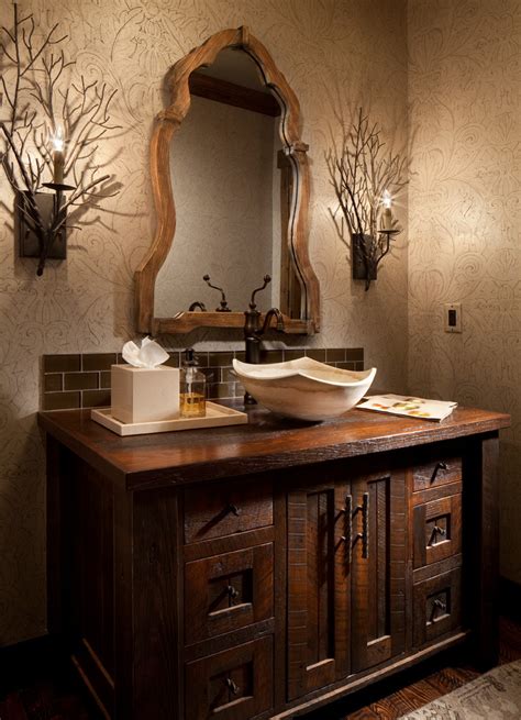 Whitefish Estate Rustic Powder Room Other By Hunter And Company