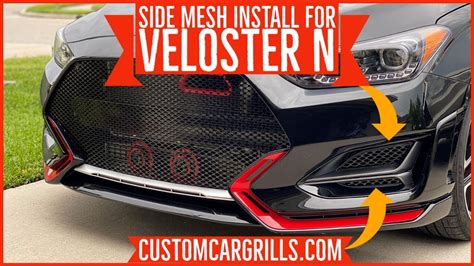 How To Install Side Grille Mesh On A Hyundai Veloster N 2019 By