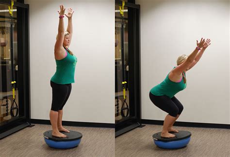 Try This How To Do A Bosu Ball Squat Abc Fitness Studio