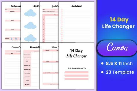 14 Day Life Changer Canva Interior Graphic By Munjixpro · Creative Fabrica