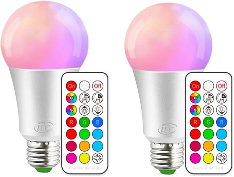 Ilc Colour Changing Light Bulb Dimmable 10w E27 Edison Screw Rgbw Led