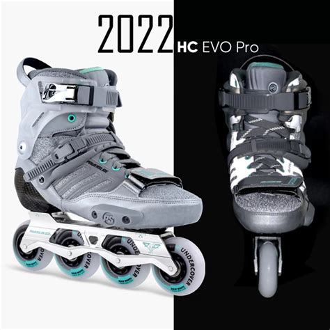 2022 Original Powerslide Hardcore Evo Pro Inline Skates Reflective