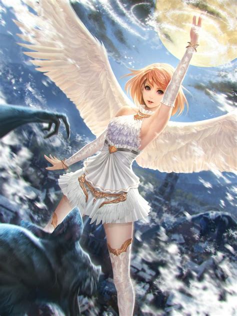 angel, Fantasy, Girl, Sky, Wings Wallpapers HD / Desktop ...