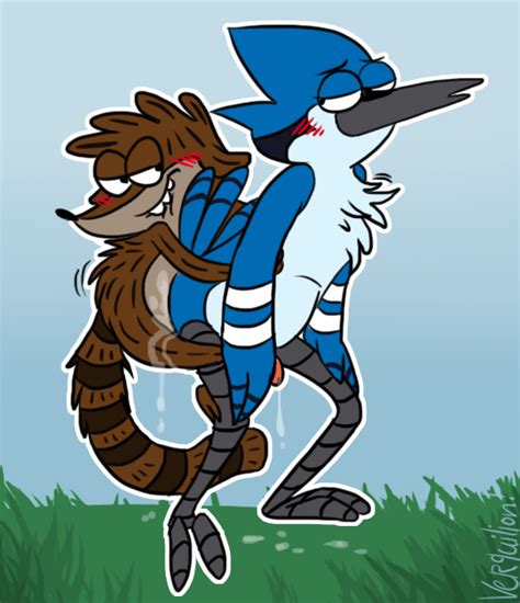 Rule 34 Anal Anal Sex Avian Bird Blue Jay Blush Cum Furry Only Gay Male Mordecai No Humans