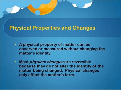 Physical Properties And Changes