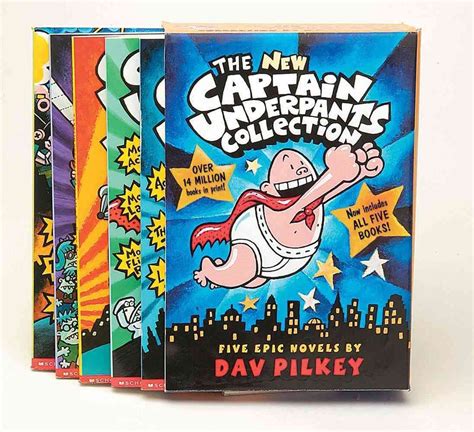 Buy Captain Underpants New Collection Five Epic Novels By Dav Pilkey