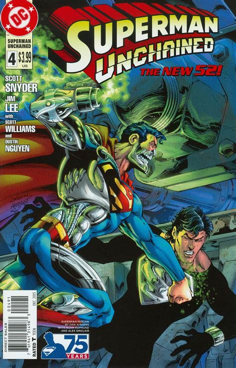Superman Unchained 4 Cover J Incentive 75th Anniversary Superman