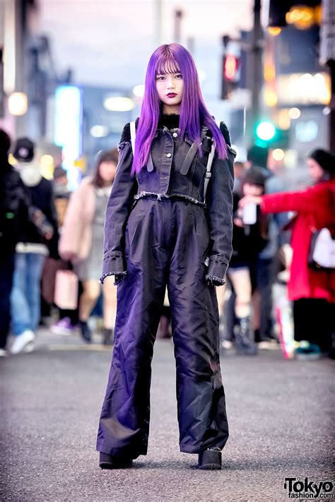 Purple Hair And Monochrome Harajuku Streetwear W Ss Mart Myob Nyc