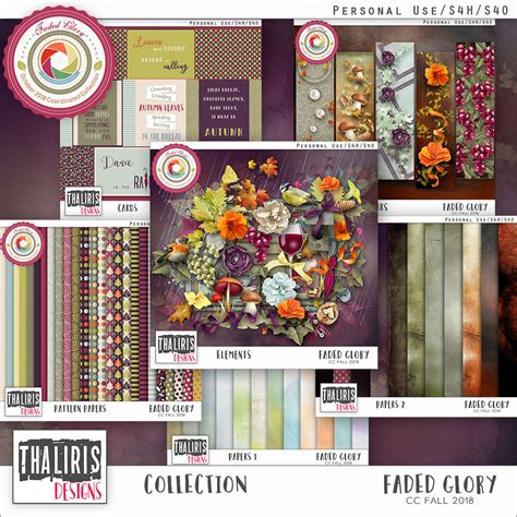 Adika Scrap Faded Glory Collection By Thaliris Designs
