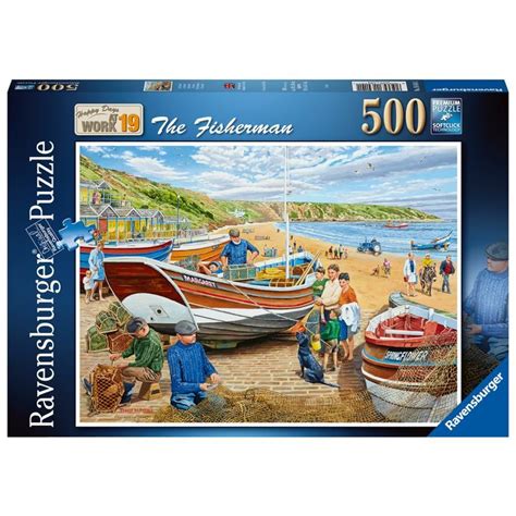 Ravensburger Puzzle The Fisherman 500pc Knock On Wood Toys