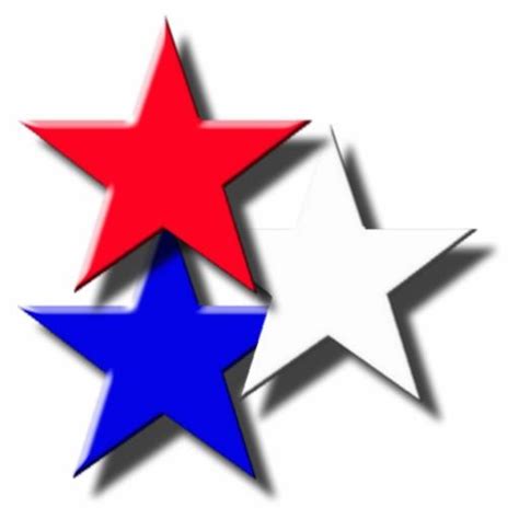 Red White And Blue Stars Statuette